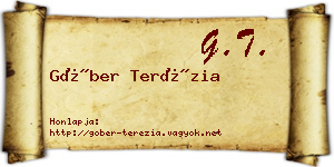 Góber Terézia névjegykártya