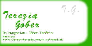 terezia gober business card